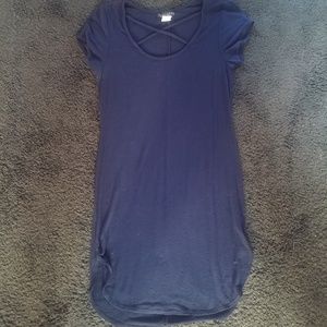 Navy blue short dress